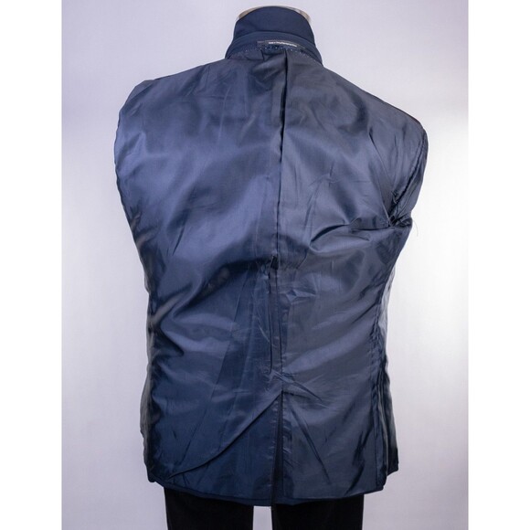 H&M Mens Blazer Jacket Size 40R Slim Fit Stretch Sport Coat Two Button Poly - Picture 13 of 14